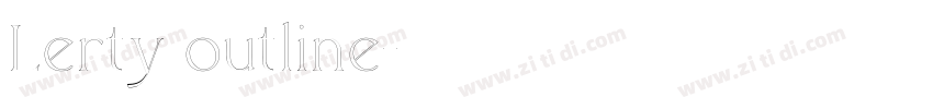 Lerty outline字体转换